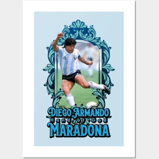 RIP Hand of God Diego Maradona Posters and Art